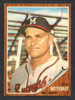 1962 Topps Baseball # 541  Don Nottebart Milwaukee Braves EX