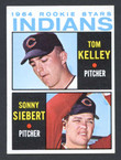 1964 Topps Baseball # 552  Dodgers Rookie Stars Tom Kelley and Sonny Siebert EX/MT