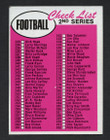 1969 Topps Football # 132 b Checklist 2 Thin White Border EX
