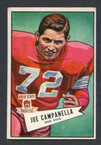 1952 Bowman Small Football # 074  Joe Campanella Cleveland Browns EX-1