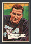 1952 Bowman Small Football # 080  Jack Blount Philadelphia Eagles EX