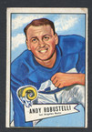 1952 Bowman Small Football # 085  Andy Robustelli Los Angeles Rams G-1