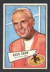 1952 Bowman Small Football # 095  Lawrence Shaw San Francisco 49ers EX