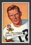 1952 Bowman Small Football # 111  George Ratterman Cleveland Browns EX
