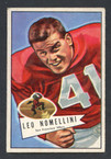 1952 Bowman Small Football # 125  Leo Nomellini San Francisco 49ers G