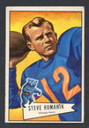 1952 Bowman Small Football # 126  Steve Romanik Chicago Bears EX