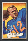 1952 Bowman Small Football # 126  Steve Romanik Chicago Bears EX-1