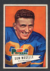1952 Bowman Small Football # 130  Dan Moselle Green Bay Packers EX