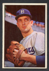 1953 Bowman Color Baseball # 012  Carl Erskine Brooklyn Dodgers EX