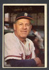 1953 Bowman Color Baseball # 069  Charlie Grimm Milwaukee Braves VG
