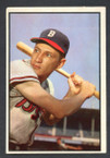 1953 Bowman Color Baseball # 083  Jack Daniels Milwaukee Braves EX
