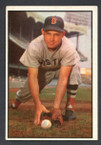 1953 Bowman Color Baseball # 123  Johnny Lipon Boston Red Sox VG