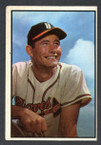 1953 Bowman Color Baseball # 151  Joe Adcock Milwaukee Braves VG
