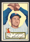 1952 Topps Baseball # 043a Ray Scarborough Black Back Boston Braves EX