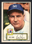 1952 Topps Baseball # 048c Joe Page Red Back New York Yankees EX-1