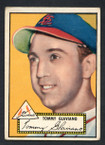 1952 Topps Baseball # 056a Tommy Glaviano Black Back St. Louis Cardinals VG