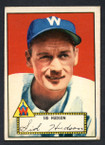 1952 Topps Baseball # 060 Sid Hudson Washington Senators EX-3