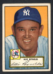 1952 Topps Baseball # 067a Allie Reynolds Black Back New York Yankees VG-2