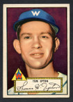 1952 Topps Baseball # 071 Tom Upton Washington Senators EX