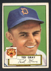 1952 Topps Baseball # 086 Ted Gray Detroit Tigers VG-2
