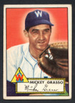 1952 Topps Baseball # 090 Mickey Grasso Washington Senators VG-2