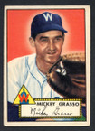 1952 Topps Baseball # 090 Mickey Grasso Washington Senators VG-3