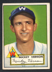1952 Topps Baseball # 106 Mickey Vernon Washington Senators VG-1