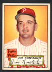 1952 Topps Baseball # 108 Jim Konstanty Philadelphia Phillies EX