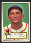 1952 Topps Baseball # 109 Ted Wilks Pittsburgh Pirates VG