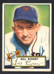 1952 Topps Baseball # 125 Bill Rigney New York Giants EX