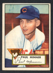 1952 Topps Baseball # 127 Paul Minner Chicago Cubs VG