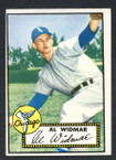 1952 Topps Baseball # 133 Al Widmar Chicago White Sox VG-1