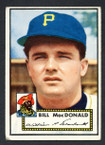 1952 Topps Baseball # 138 Bill MacDonald Pittsburgh Pirates VG