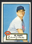 1952 Topps Baseball # 144 Ed Blake Cincinnati Reds VG-2