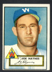 1952 Topps Baseball # 145 Joe Haynes Washington Senators VG-1