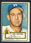 1952 Topps Baseball # 145 Joe Haynes Washington Senators VG-2