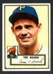 1952 Topps Baseball # 150 Ted Beard Pittsburgh Pirates EX