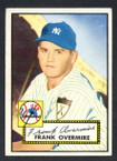 1952 Topps Baseball # 155 Frank Overmire New York Yankees EX