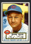 1952 Topps Baseball # 156 Frank Hiller Cincinnati Reds EX