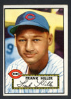1952 Topps Baseball # 156 Frank Hiller Cincinnati Reds VG-1