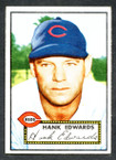 1952 Topps Baseball # 176 Hank Edwards Cincinnati Reds EX