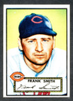 1952 Topps Baseball # 179 Frank Smith Cincinnati Reds EX-1