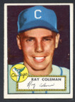 1952 Topps Baseball # 211 Ray Coleman Chicago White Sox EX-2