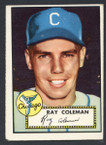 1952 Topps Baseball # 211 Ray Coleman Chicago White Sox VG-2