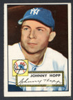 1952 Topps Baseball # 214 Johnny Hopp New York Yankees EX