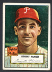 1952 Topps Baseball # 221 Granny Hamner Philadelphia Phillies VG
