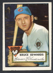 1952 Topps Baseball # 224 Bruce Edwards Chicago Cubs VG