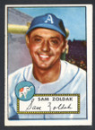1952 Topps Baseball # 231 Sam Zoldak Philadelphia Athletics VG-1