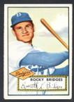 1952 Topps Baseball # 239 Rocky Bridges Brooklyn Dodgers EX