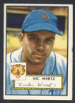 1952 Topps Baseball # 244 Vic Wertz Detroit Tigers EX-2
